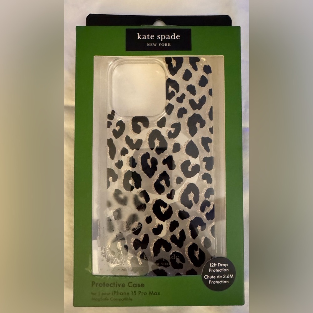 Kate Spade Leopard Print iPhone 15 Pro Max